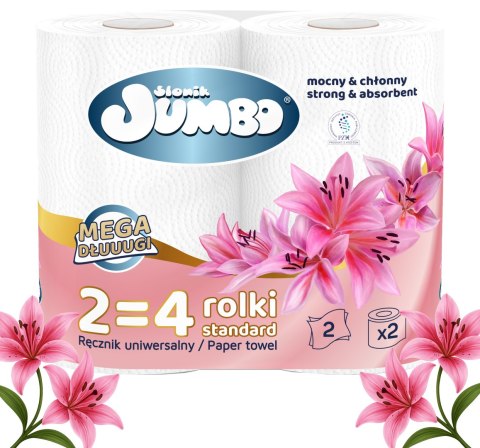 Ręcznik Papierowy 2R SŁONIK JUMBO MEGA DŁUUUGI BIAŁY 2W - 30 Rolek Ręcznik Papierowy 2R SŁONIK JUMBO MEGA DŁUUUGI BIAŁY 2W - 30 Rolek