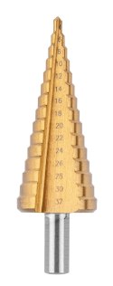 Wiertła stopniowe 4-12, 4-20, 4-32 mm, TiN, zestaw 3 szt.