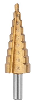 Wiertła stopniowe 4-12, 4-20, 4-32 mm, TiN, zestaw 3 szt.