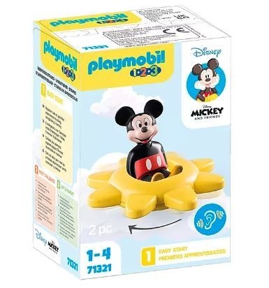 Zestaw z figurką 1.2.3 disney 71321 myszka miki i słoneczko-grzechotka Zestaw z figurką 1.2.3 disney 71321 myszka miki i słoneczko-grzechotka