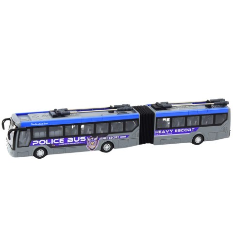 Autobus Policyjny Przegubowy Zdalnie Sterowany RC Światła Szary 1:32 Autobus Policyjny Przegubowy Zdalnie Sterowany RC Światła Szary 1:32