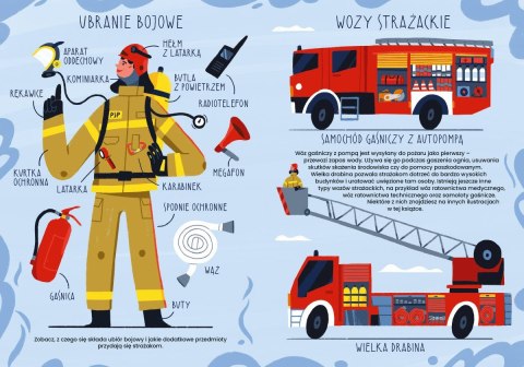 Książeczka co robią strażacy i strażaczki Książeczka co robią strażacy i strażaczki