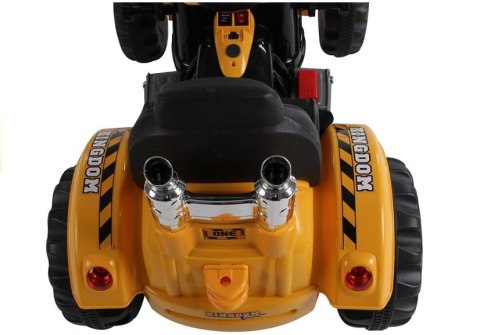 Traktor na akumulator z Łyżką Koparka Pomarańczowy Traktor na akumulator z Łyżką Koparka Pomarańczowy