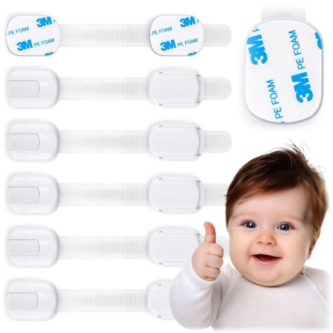 Zabezpieczenie otwierania szafek Ricokids 798100 6 szt białe Zabezpieczenie otwierania szafek Ricokids 798100 6 szt białe
