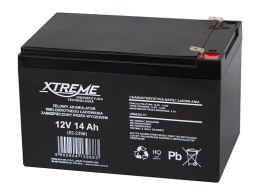 82-239# Akumulator żelowy 12v 14ah xtreme 152x75x99_6,5