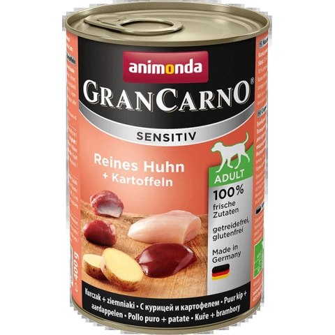 Animonda GranCarno Sensitiv Adult Dog Kurczak I Ziemniaki 400g Animonda GranCarno Sensitiv Adult Dog Kurczak I Ziemniaki 400g