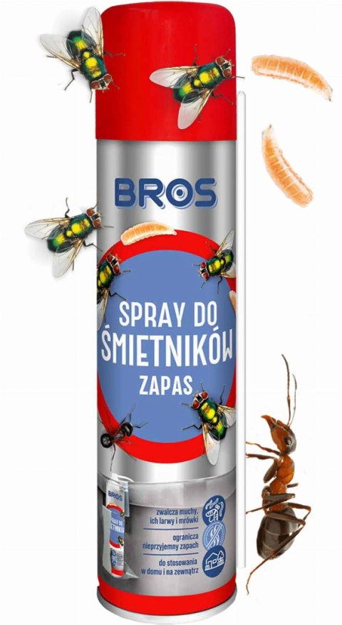 BROS - Spray Do Śmietników 400ml - ZAPAS BROS - Spray Do Śmietników 400ml - ZAPAS