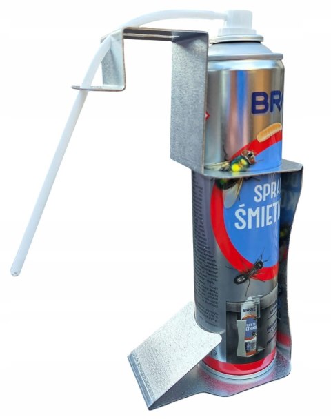 BROS - Spray Do Śmietników 400ml - Zestaw z Uchwytem BROS - Spray Do Śmietników 400ml - Zestaw z Uchwytem