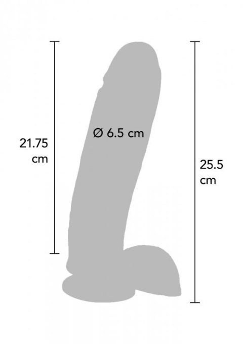 Dildo 10 in. w/ Balls Vibrator Light skin tone Dildo 10 in. w/ Balls Vibrator Light skin tone