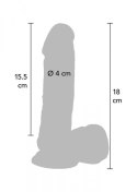 Dildo 7in. with Balls Vibrator Light skin tone Dildo 7in. with Balls Vibrator Light skin tone