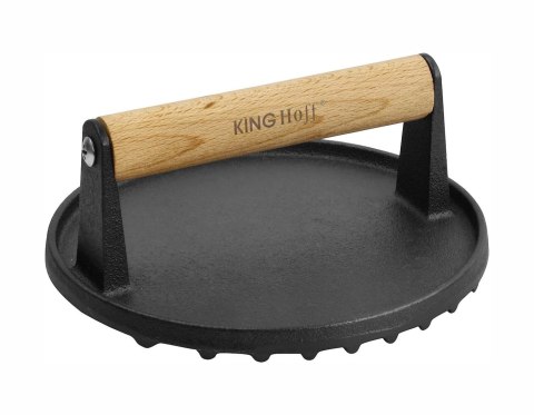 PRASKA ŻELIWNA DO MIĘSA BURGERÓW 18 CM KINGHOFF KH-1759 PRASKA ŻELIWNA DO MIĘSA BURGERÓW 18 CM KINGHOFF KH-1759