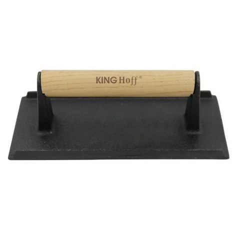 PRASKA ŻELIWNA DO MIĘSA BURGERÓW 21 X 10,8CM KINGHOFF KH-1758 PRASKA ŻELIWNA DO MIĘSA BURGERÓW 21 X 10,8CM KINGHOFF KH-1758