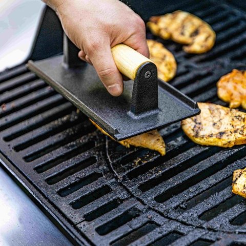 PRASKA ŻELIWNA DO MIĘSA BURGERÓW 21 X 10,8CM KINGHOFF KH-1758 PRASKA ŻELIWNA DO MIĘSA BURGERÓW 21 X 10,8CM KINGHOFF KH-1758