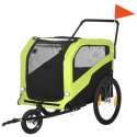 Przyczepka Rowerowa Dla Zwierząt Zielona 170x77x90cm PAKO D00-168V00GN