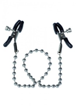 Silver Beaded Nipple Clamps Metal