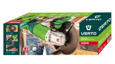 Szlifierka kątowa 2000W, tarcza 230 x 22.2 mm, obroty 6500 min?? Szlifierka kątowa 2000W, tarcza 230 x 22.2 mm, obroty 6500 min??