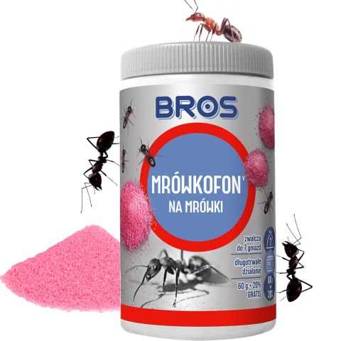 BROS - Mrówkofon - środek na mrówki 60g BROS - Mrówkofon - środek na mrówki 60g