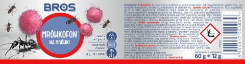 BROS - Mrówkofon - środek na mrówki 60g BROS - Mrówkofon - środek na mrówki 60g