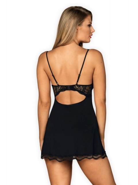 Bielizna-Luvae babydoll i stringi Czarny L/XL Bielizna-Luvae babydoll i stringi Czarny L/XL