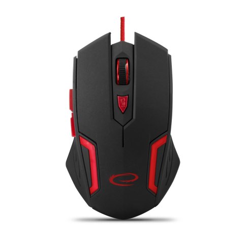 EGM205R Mysz przewodowa dla graczy 6D optyczna USB MX205 Fighter czerwona EGM205R Mysz przewodowa dla graczy 6D optyczna USB MX205 Fighter czerwona