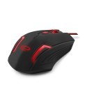 EGM205R Mysz przewodowa dla graczy 6D optyczna USB MX205 Fighter czerwona
