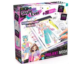 Podświetlana tablica do projektowania - projekt moda