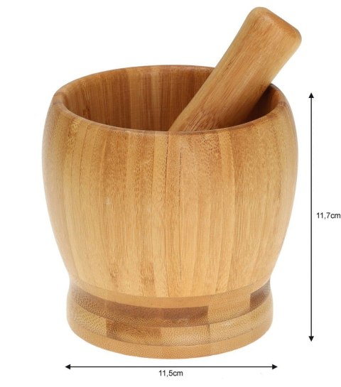 MOŹDZIERZ BAMBUSOWY 11.5cm KINGHOFF KH-1617 MOŹDZIERZ BAMBUSOWY 11.5cm KINGHOFF KH-1617