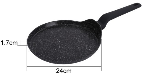 PATELNIA DO NALEŚNIKÓW Z POWŁOKĄ MARMUROWĄ 24CM KLAUSBERG KB-7660 PATELNIA DO NALEŚNIKÓW Z POWŁOKĄ MARMUROWĄ 24CM KLAUSBERG KB-7660
