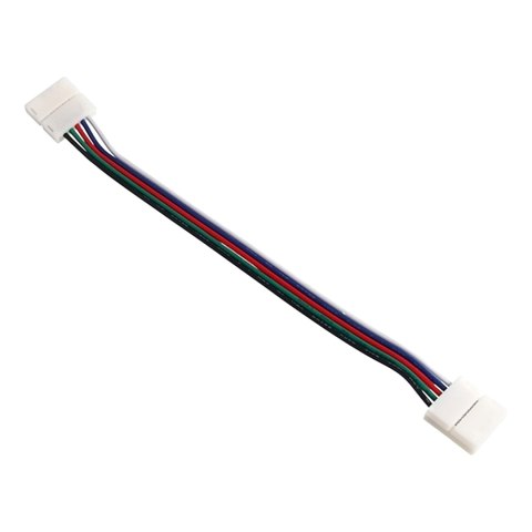 Dwustronna złączka do szybkiego montażu (szybkozłączka) wielokolorowych taśm LED RGBW 12mm 5pin-przewód-5pin Dwustronna złączka do szybkiego montażu (szybkozłączka) wielokolorowych taśm LED RGBW 12mm 5pin-przewód-5pin
