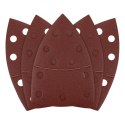 Papiery ścierne na rzep, żelazko 102 x 152 mm, P180, 5 szt., z 11 otworami