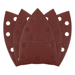 Papiery ścierne na rzep, żelazko 102 x 152 mm, P180, 5 szt., z 11 otworami
