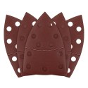 Papiery ścierne na rzep, żelazko 102 x 152 mm, P220, 5 szt., z 11 otworami