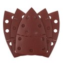 Papiery ścierne na rzep, żelazko 102 x 152 mm, P240, 5 szt., z 11 otworami