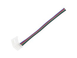 4347# Konektor do taśm led 10mm rgbw z przewodem 5pin`