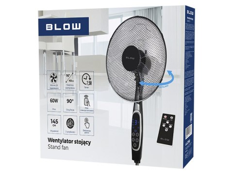 44-076# Wentylator stojący 16" 60w lcd + pilot czarny 44-076# Wentylator stojący 16" 60w lcd + pilot czarny
