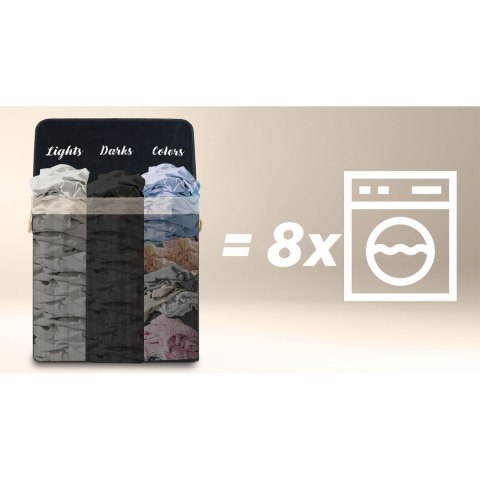 Bambusowy kosz na pranie bieliznę z pokrywą 150 l Massido Bambusowy kosz na pranie bieliznę z pokrywą 150 l Massido