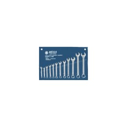Klucz oczkowo-płaski, kpl. 12 szt., 6-22mm etui