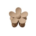 Spinka do włosów klamra XL kwiat beżowa 7x7,5 cm SP152K