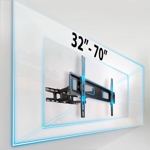 Uchwyt do telewizora 32-70 cali Humberg 45 kg Uchwyt do telewizora 32-70 cali Humberg 45 kg
