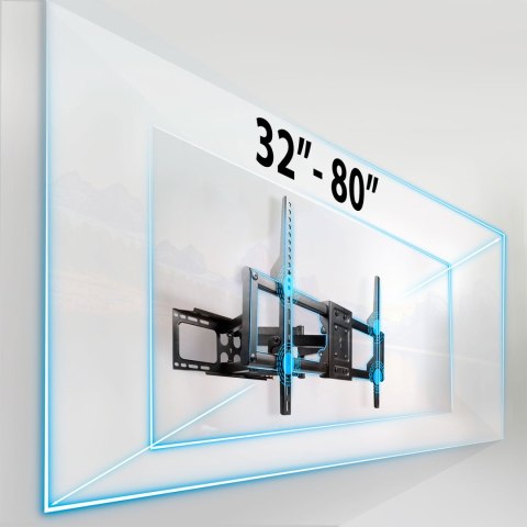 Uchwyt do telewizora 32-80 cali Humberg 70 kg Uchwyt do telewizora 32-80 cali Humberg 70 kg