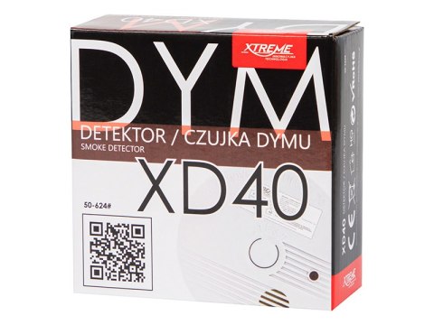 50-624# Detektor czujnik dymu xd40 9v 50-624# Detektor czujnik dymu xd40 9v