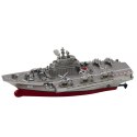 Statek Militarny Łódź Zdalnie Sterowana RC Srebrna 15cm