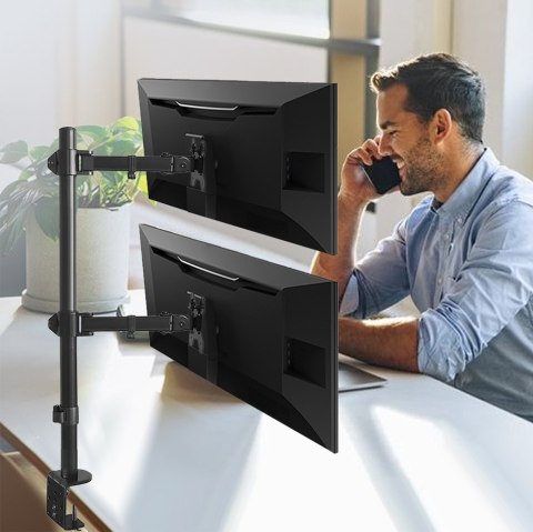 Uchwyt do monitora Maclean, max VESA 100x100, 13-27", 9kg, MC-967 Uchwyt do monitora Maclean, max VESA 100x100, 13-27", 9kg, MC-967
