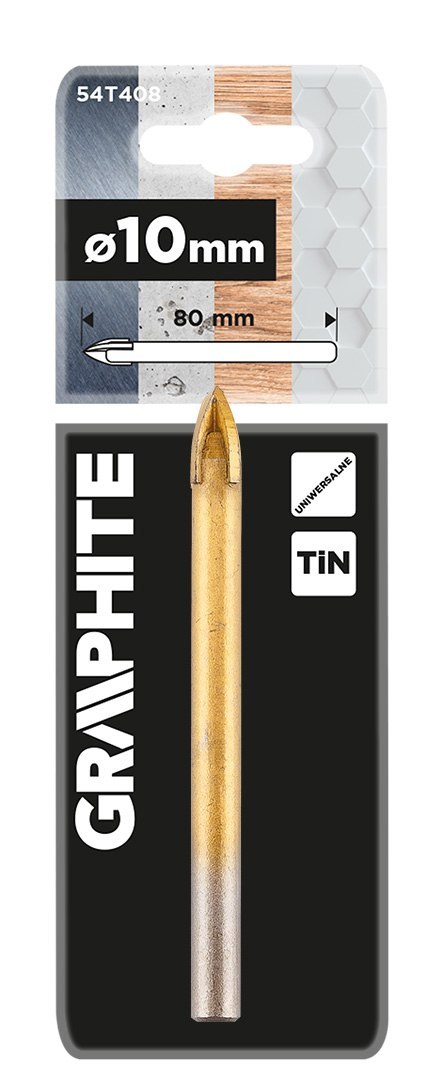 Wiertło uniwersalne TiN, 10 mm Wiertło uniwersalne TiN, 10 mm
