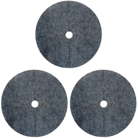 Zestaw krążków antychwastowych 3 szt., Bertoni - 40 cm, szary Zestaw krążków antychwastowych 3 szt., Bertoni - 40 cm, szary