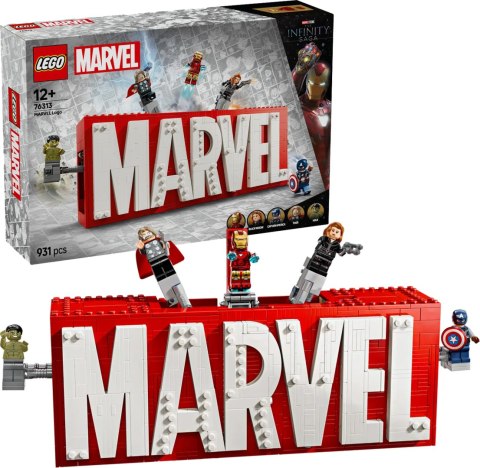 76313 - LEGO Super Heroes - Logo MARVEL z minifigurkami 76313 - LEGO Super Heroes - Logo MARVEL z minifigurkami