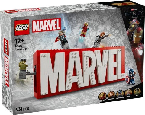 76313 - LEGO Super Heroes - Logo MARVEL z minifigurkami 76313 - LEGO Super Heroes - Logo MARVEL z minifigurkami