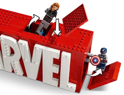 76313 - LEGO Super Heroes - Logo MARVEL z minifigurkami 76313 - LEGO Super Heroes - Logo MARVEL z minifigurkami