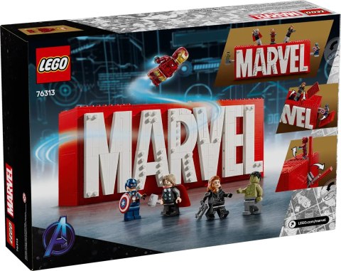 76313 - LEGO Super Heroes - Logo MARVEL z minifigurkami 76313 - LEGO Super Heroes - Logo MARVEL z minifigurkami