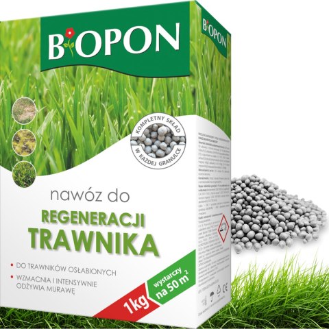 BOPON - Nawóz Do Regeneracji Trawnika Granulat 1kg BOPON - Nawóz Do Regeneracji Trawnika Granulat 1kg